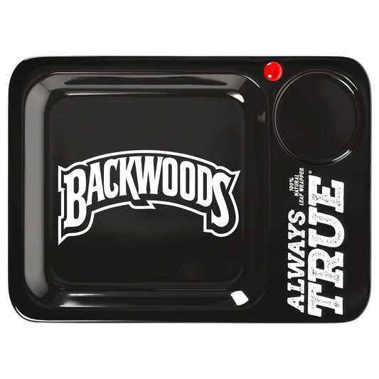 Backwoods LED Rolling Tray - Black