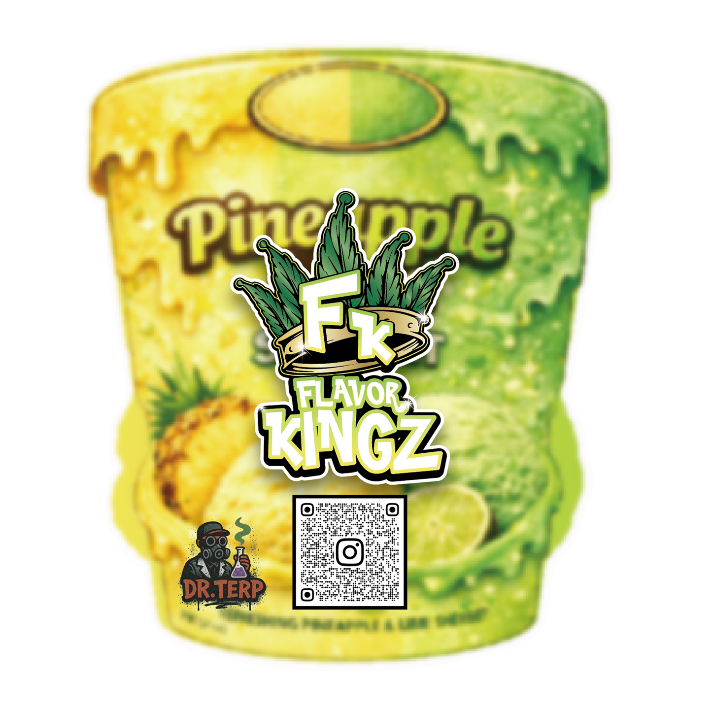 Flavor Kingz - Pineapple Lime Sherbet THCA Flower 3.5G