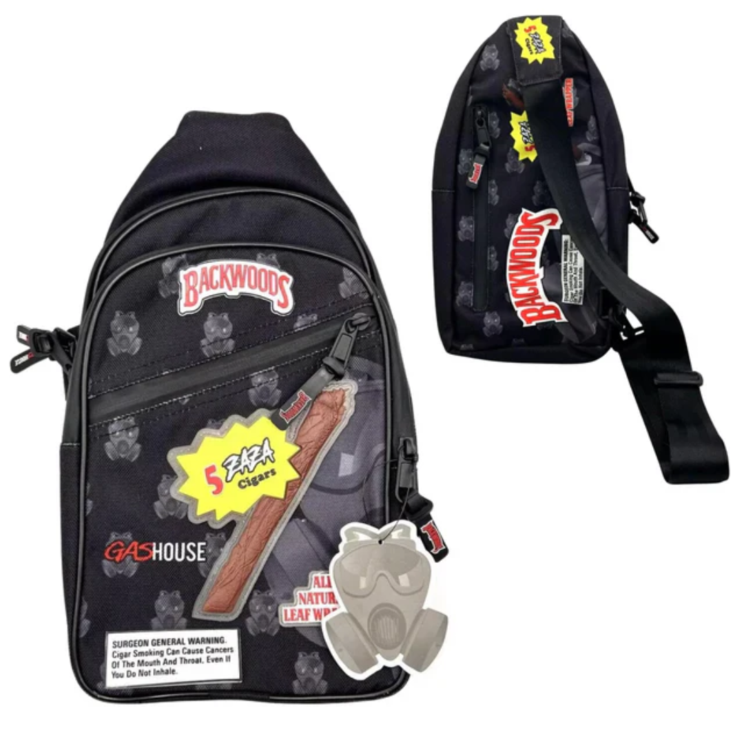 Backwoods X Gashouse Crossbody Sling Bag - Black
