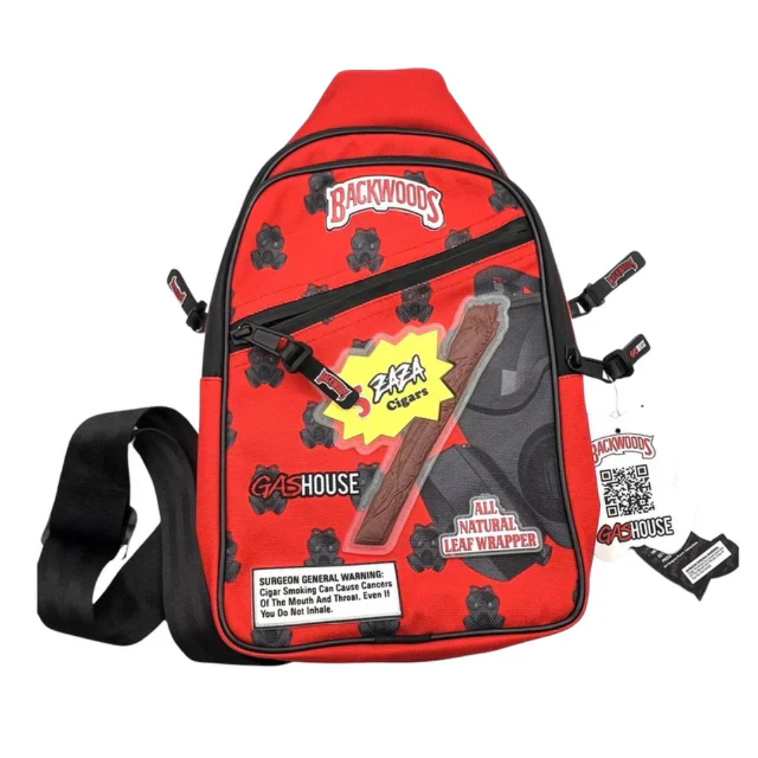 Backwoods X Gashouse Crossbody Sling Bag - Red