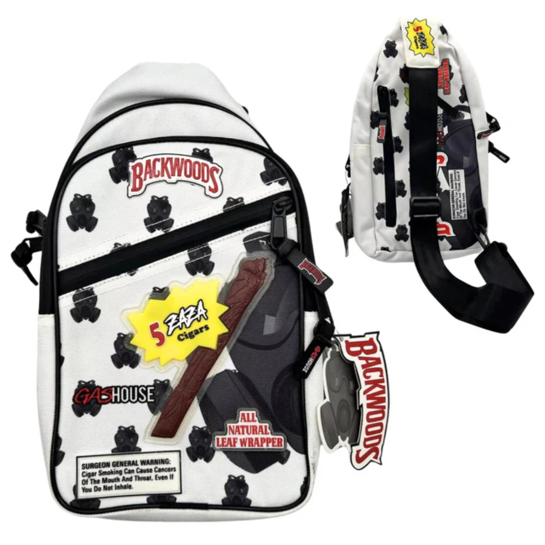 Backwoods X Gashouse Crossbody Sling Bag - White