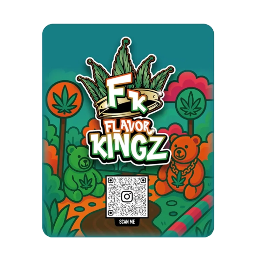 Flavor Kingz THCA Flower - Candytopia 3.5G - Back