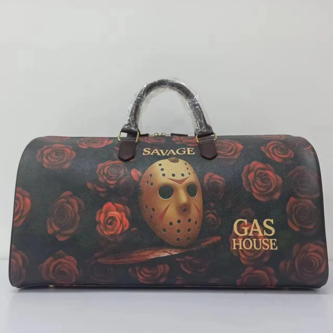 GASHOUSE x SAVAGE Leather Duffle Bag