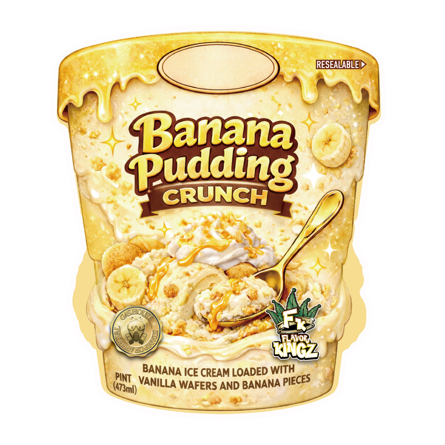 Flavor Kingz - Banana Pudding Crunch THCA Flower 3.5G
