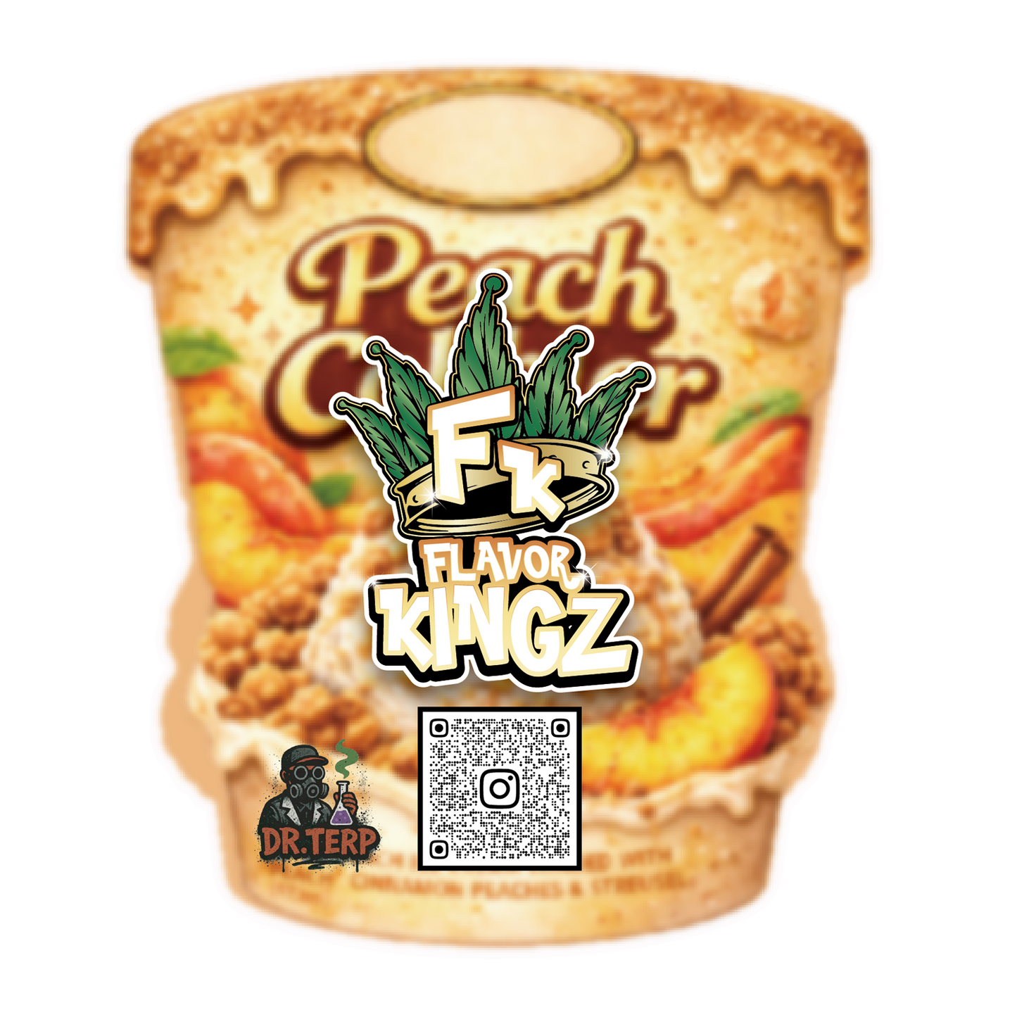 Flavor Kingz - Peach Cobbler THCA Flower 3.5G