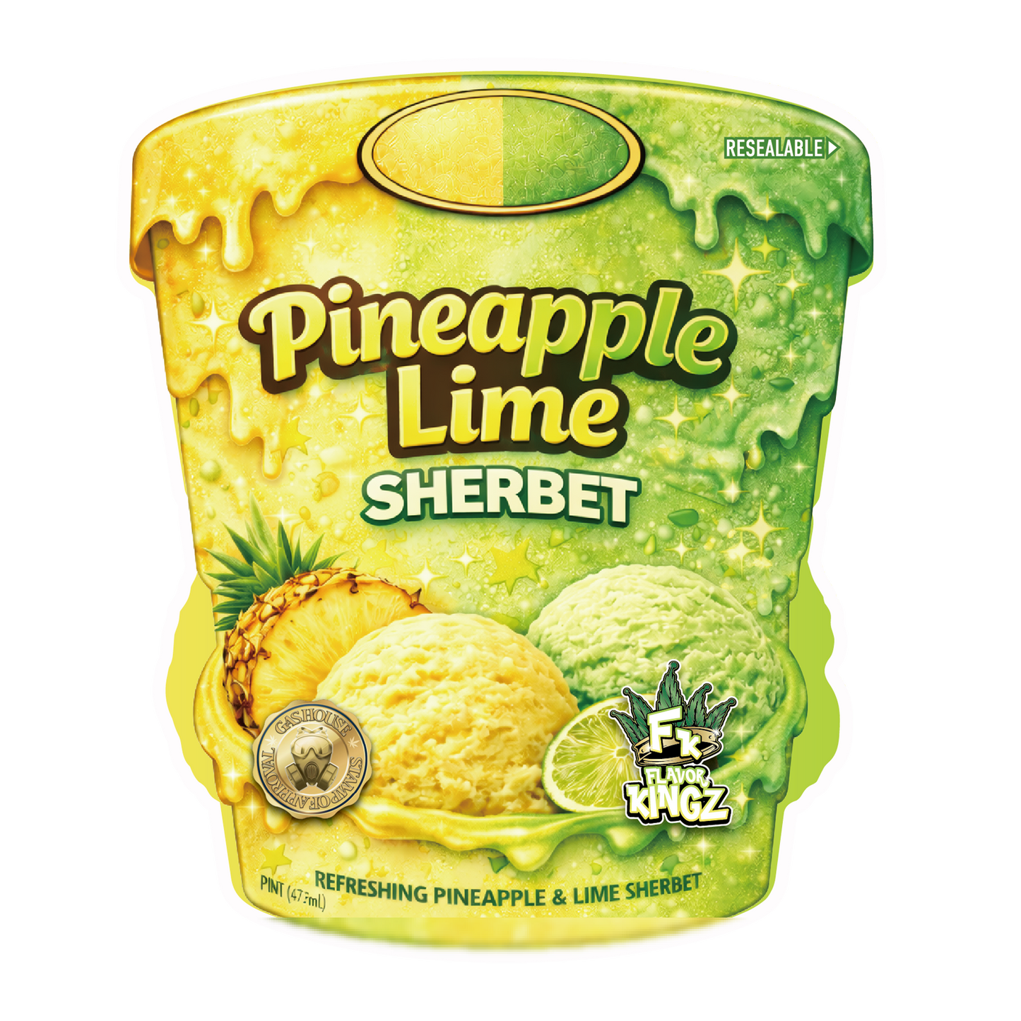 Flavor Kingz - Pineapple Lime Sherbet THCA Flower 3.5G