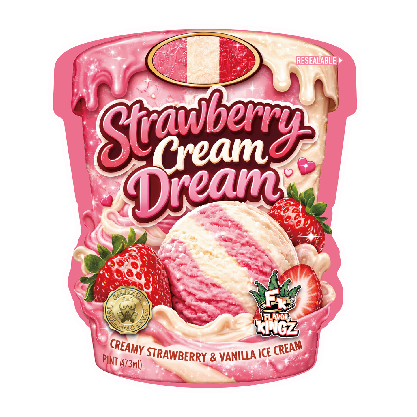 Flavor Kingz - Strawberry Cream Dream THCA Flower 3.5G
