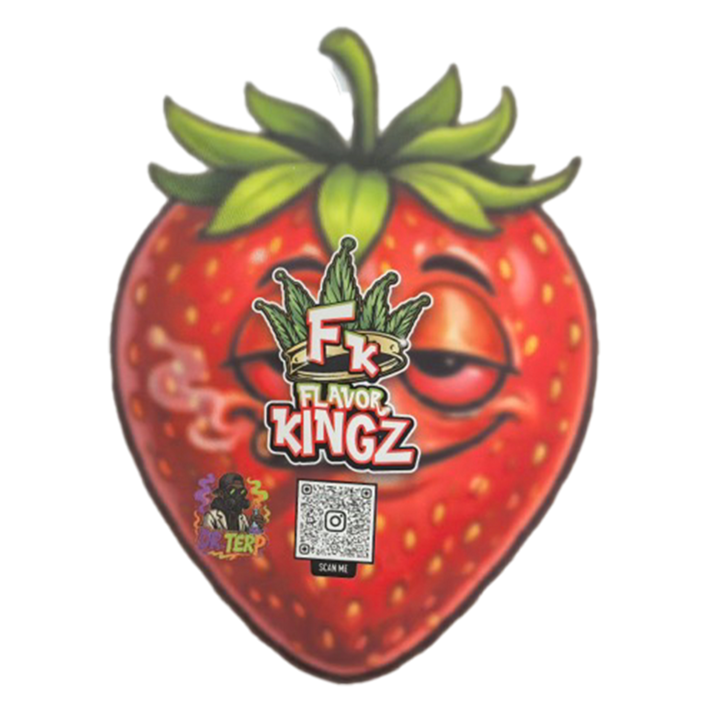Strawberry THCA Flower - Hybrid - Flavor Kingz - Back