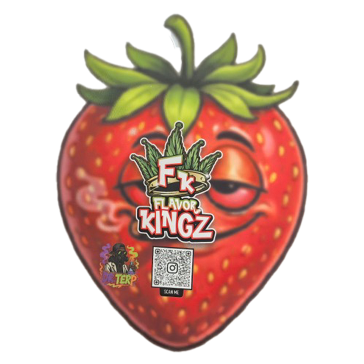 Strawberry THCA Flower - Hybrid - Flavor Kingz - Back