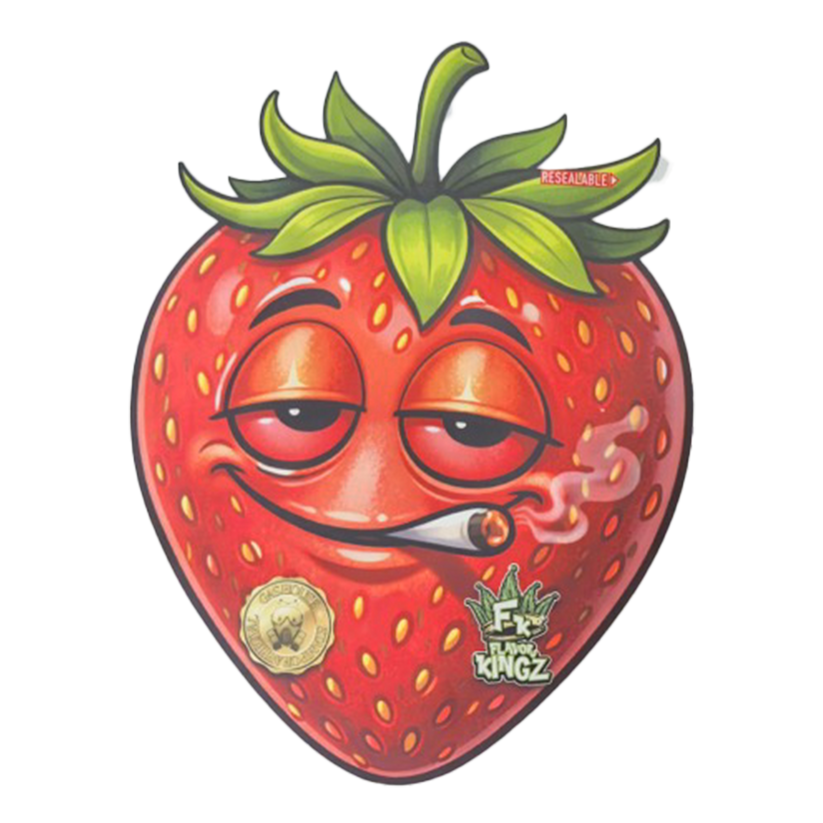 Flavor Kingz Strawberry THCA Flower 3.5G product packaging