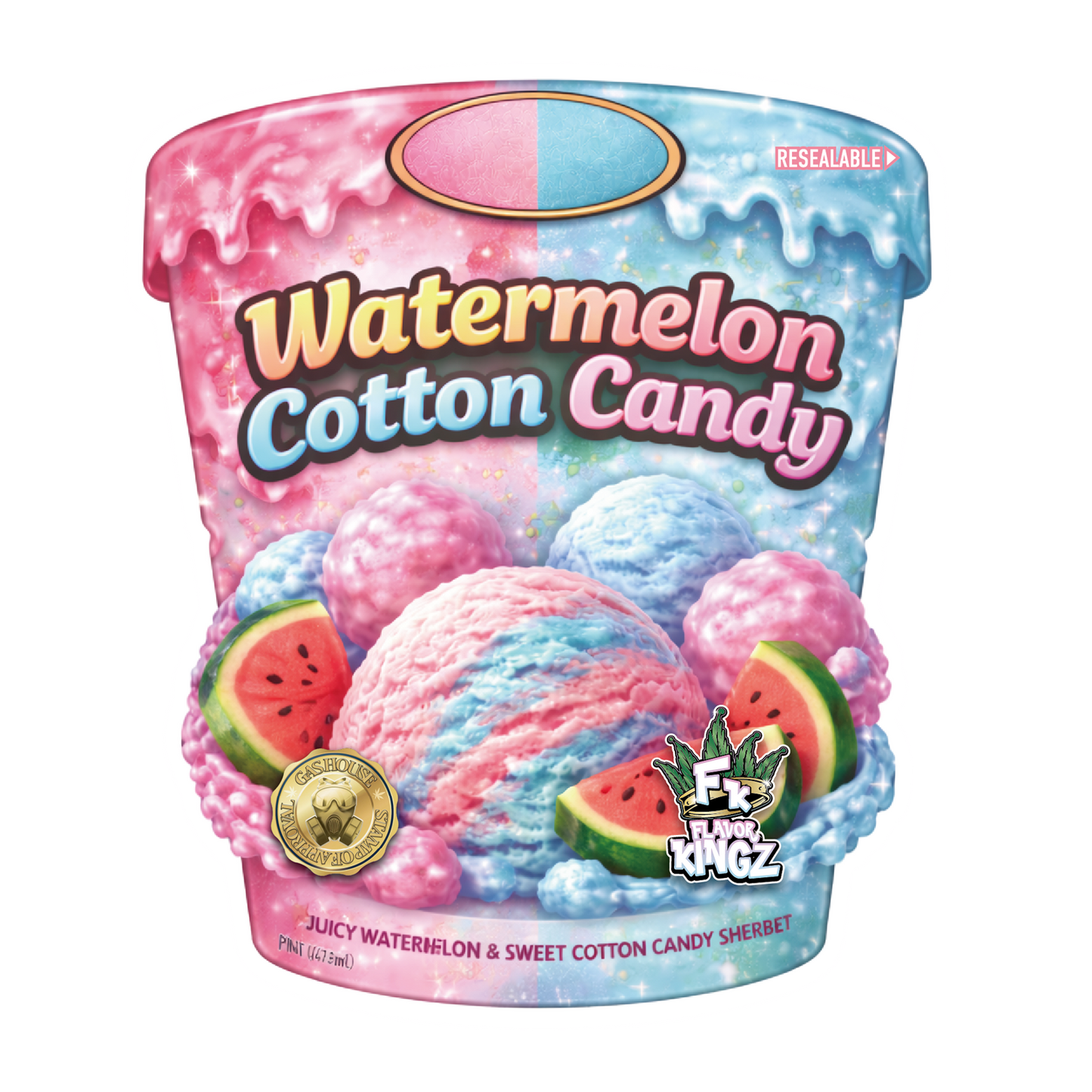 Flavor Kingz - Watermelon Cotton Candy THCA Flower 3.5G