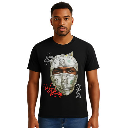 "Weed Money" - GasHouse Graphic T-Shirt - Model