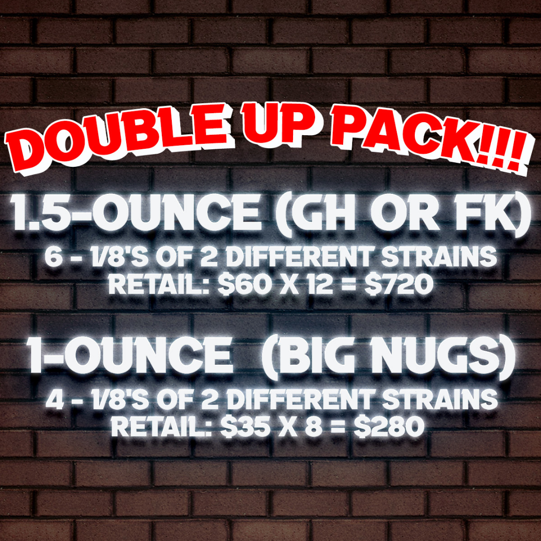 Double Up Pack - THCA Flower by GasHouse + Flavor Kingz
