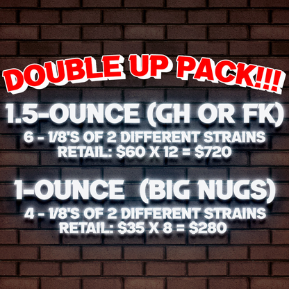 Double Up Pack - THCA Flower by GasHouse + Flavor Kingz