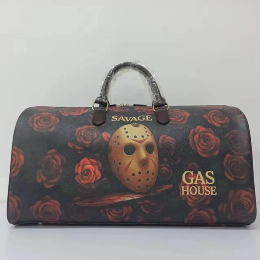GASHOUSE x SAVAGE Leather Duffle Bag